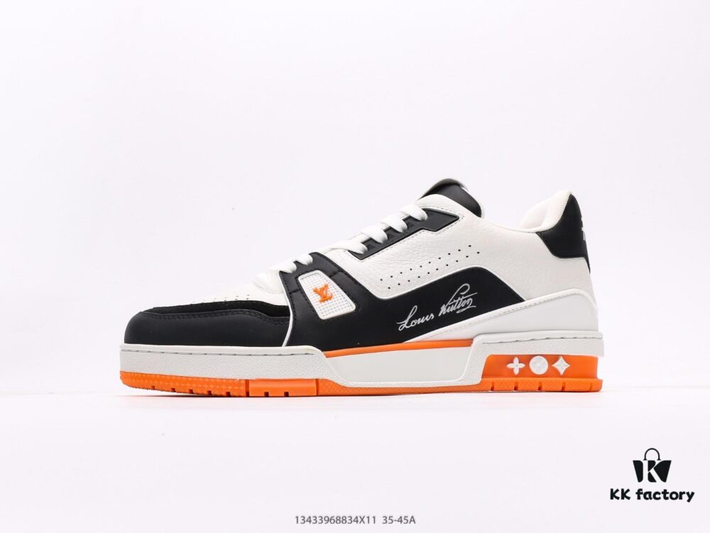 Zapatillas Louis Vuitton LV Naranja / Negro / Blanco